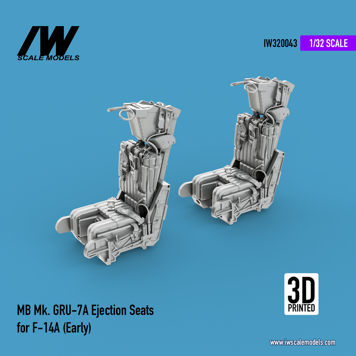 F-14A MB Mk GRU-7A Ejection Seats "Early" (1/32)
