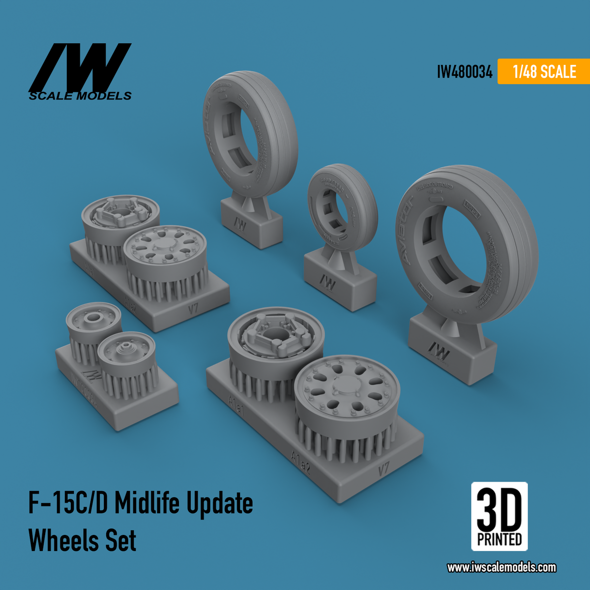 F-15C/D Midlife Wheels Set (1/48)
