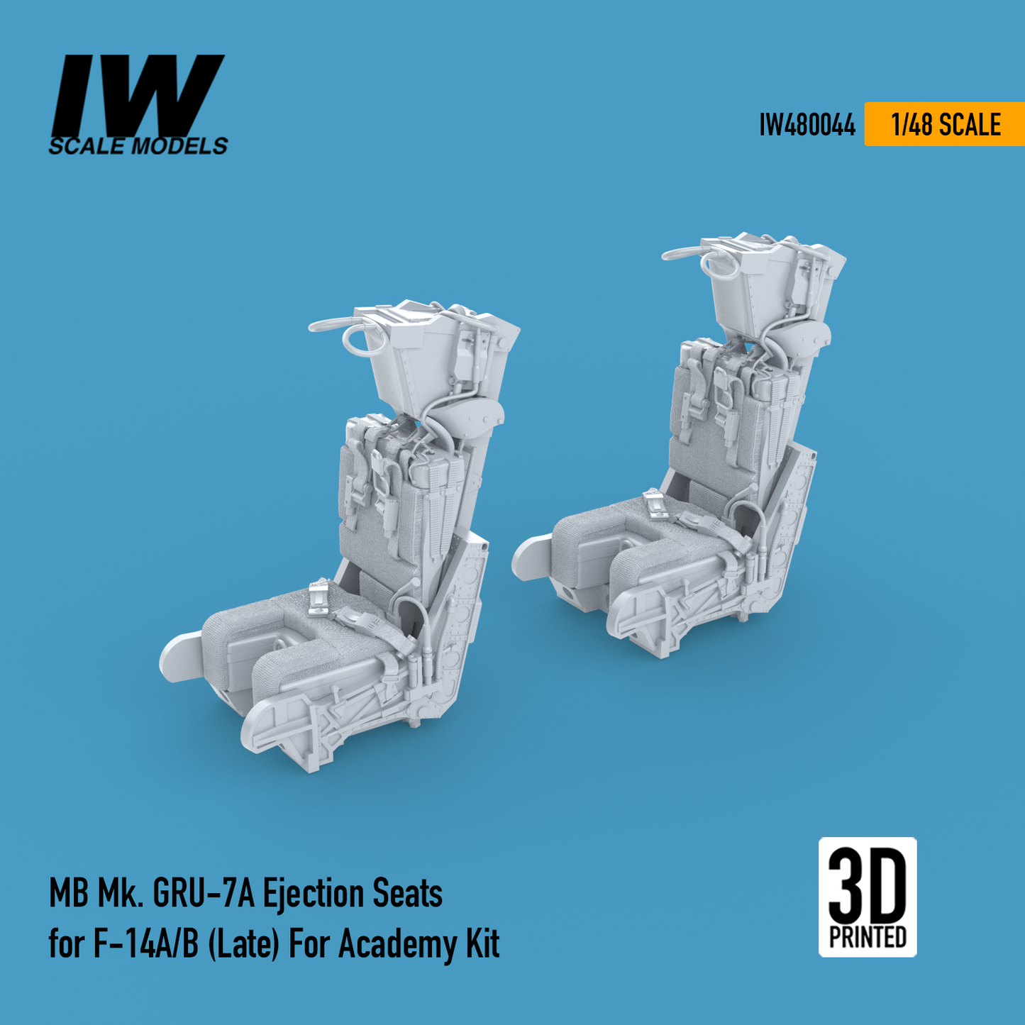 F-14A/B MB Mk GRU-7A Ejection Seats "Late" For Academy Kit (1/48)