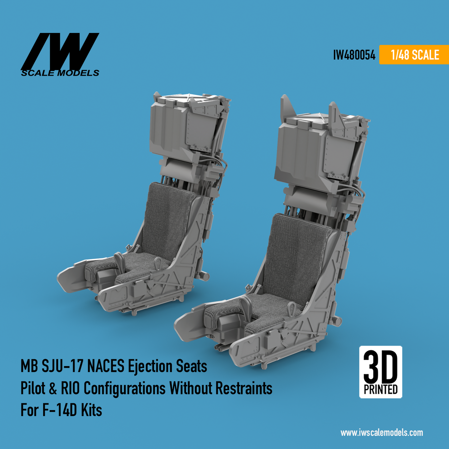 F-14D MB SJU-17 NACES Ejection Seats Without Restraints (1/48)