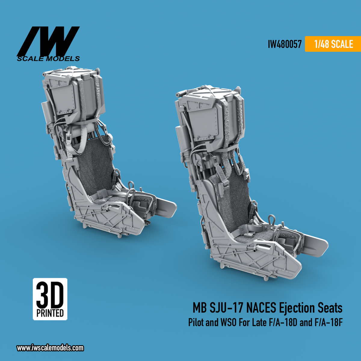 MB SJU-17 NACES Ejection Seats For Late F/A-18D and F/A-18F Super Hornet (1/48)