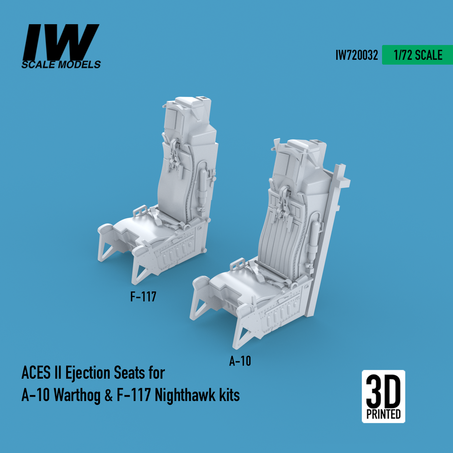 A-10 Warthog & F-117 Nighthawk ACES II Ejection Seats (1/72)