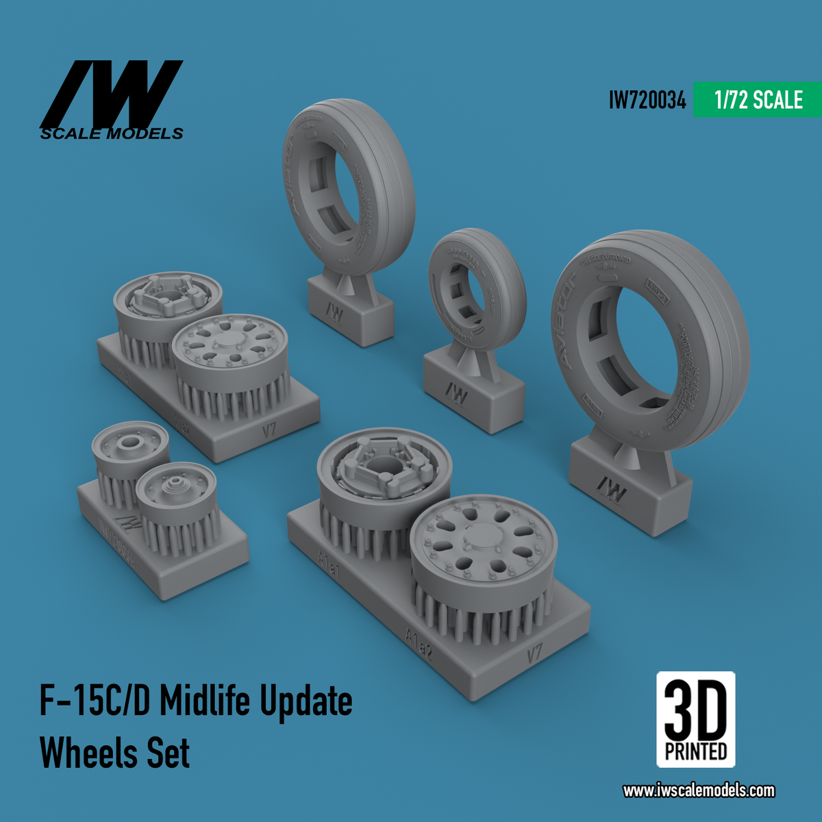 F-15C/D Midlife Wheels Set (1/72)