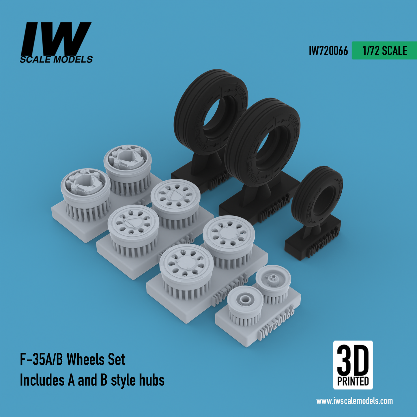 F-35A/B Wheels Set (1/72)