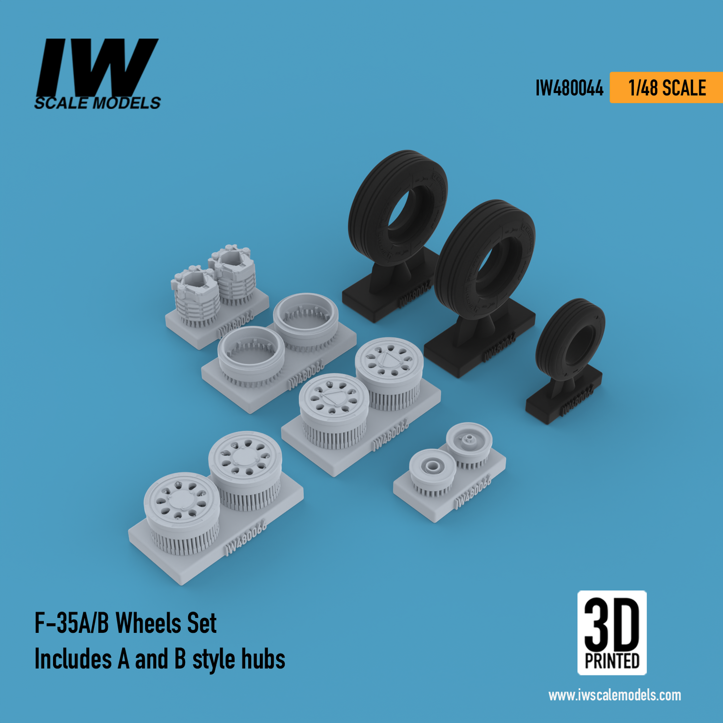 F-35A/B Wheels Set (1/48)