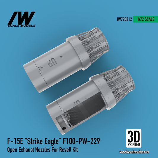 F-15E "Strike Eagle" F100-PW-229 Open Exhaust Nozzles for Revell Kit (1/72)