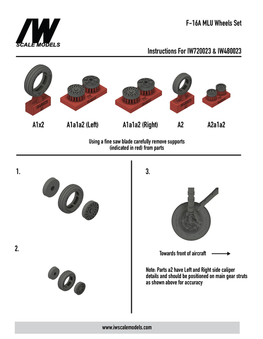 F-16A MLU Wheels (1/72)