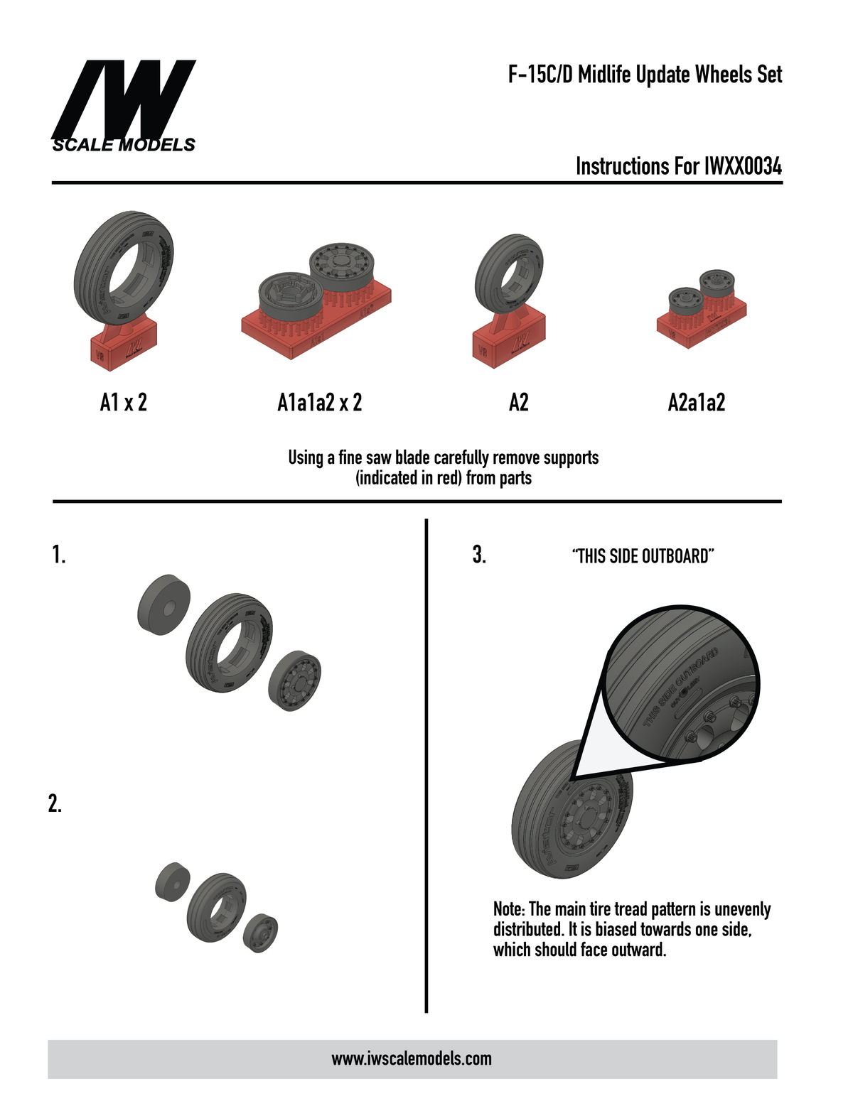 F-15C/D Midlife Wheels Set (1/48)