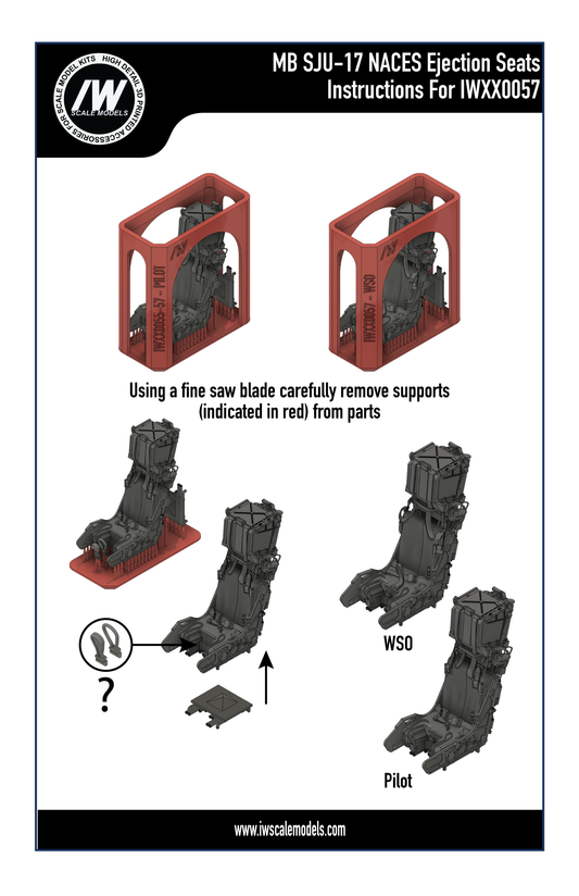 MB SJU-17 NACES Ejection Seats For Late F/A-18D and F/A-18F Super Hornet (1/48)