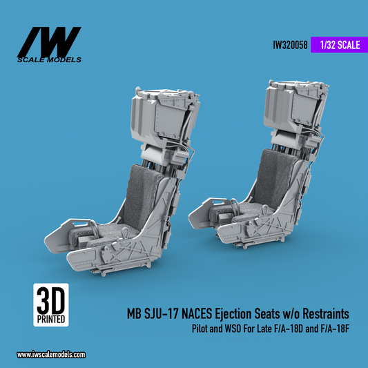 MB SJU-17 NACES Ejection Seats Without Restraints For Late F/A-18D and F/A-18F Super Hornet (1/32)