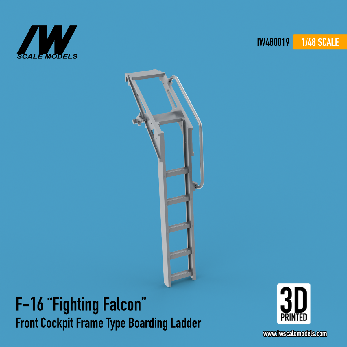 F-16 Front Cockpit Frame Type Boarding Ladder (1/48)
