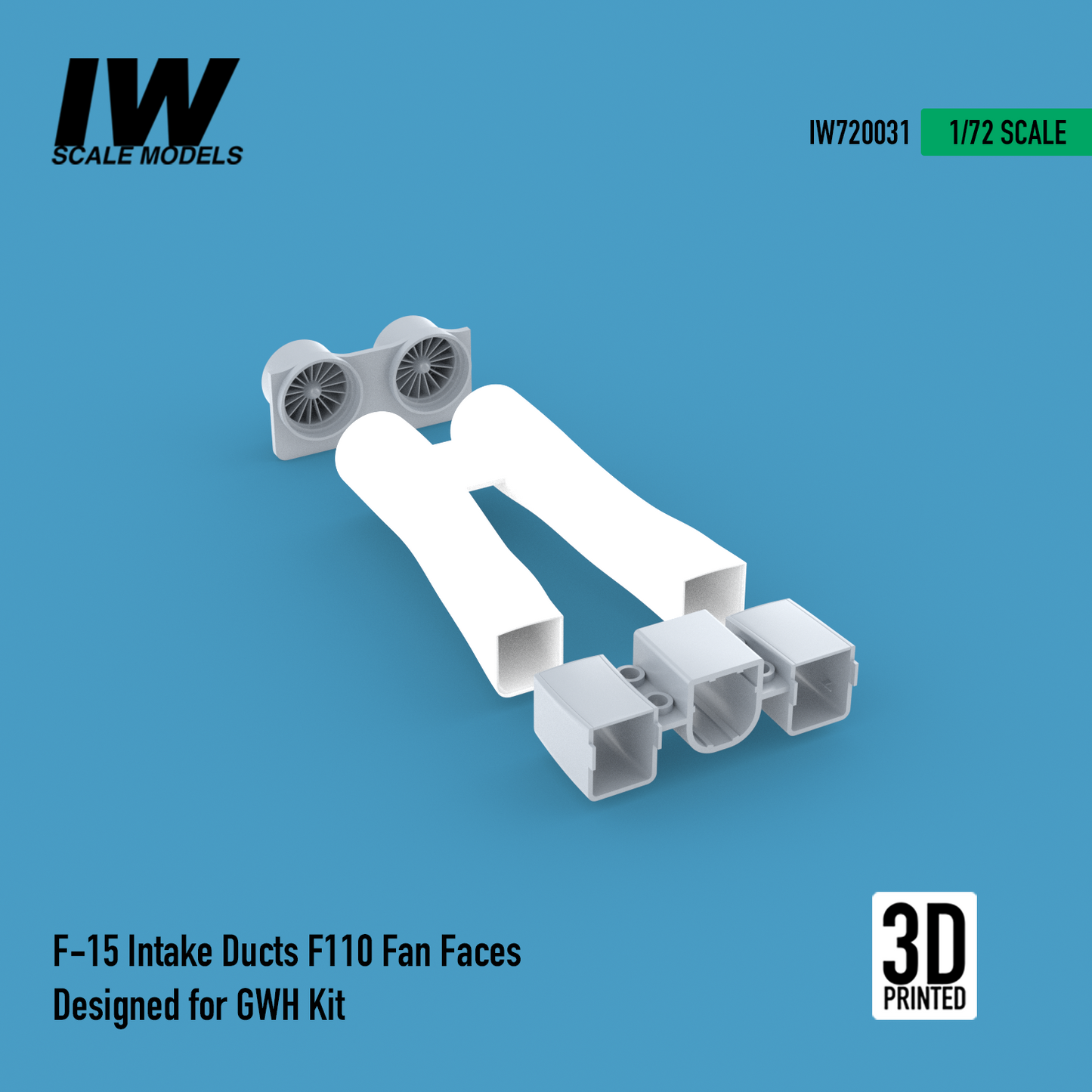 F-15 Intake Ducts / F110 "Fan Faces" for GWH Kit (1/72)
