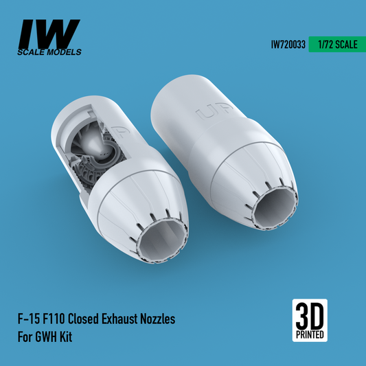 F-15 F110 Closed Exhaust Nozzles for GWH Kit (1/72)