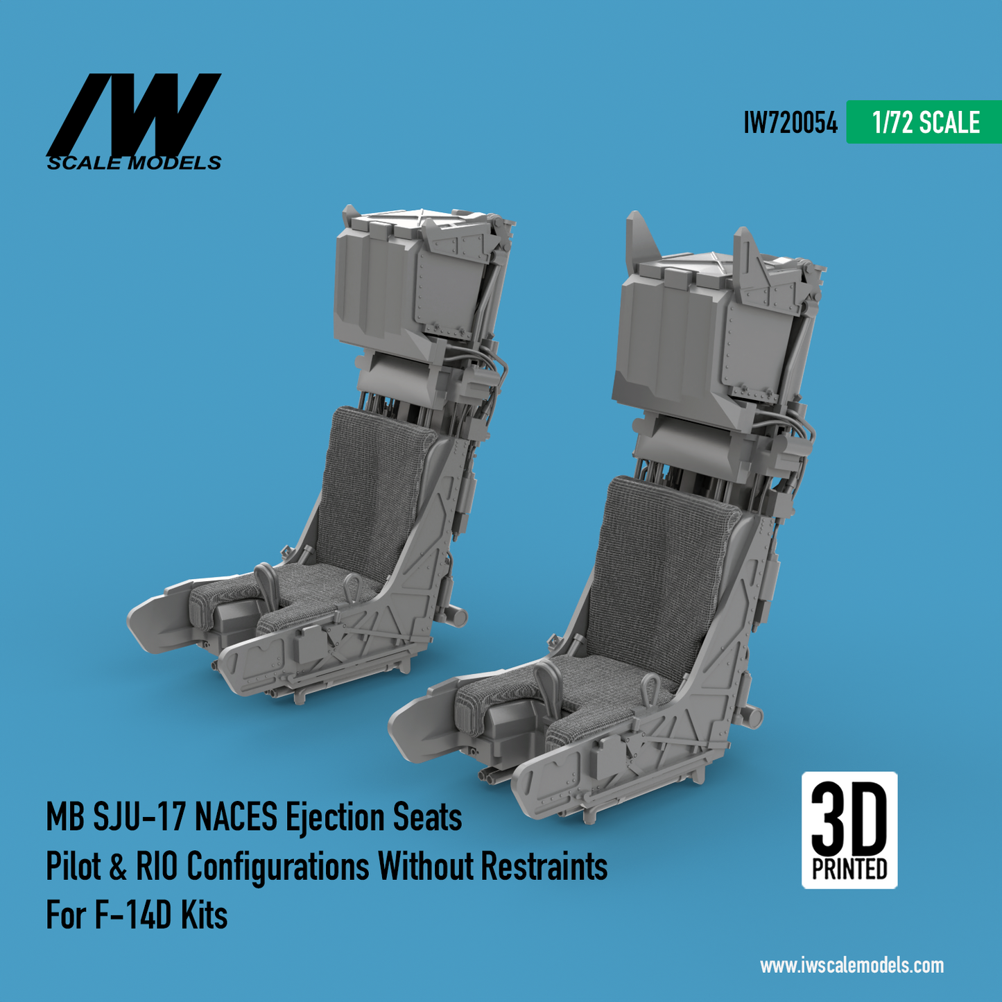 F-14D MB SJU-17 NACES Ejection Seats Without Restraints (1/72)