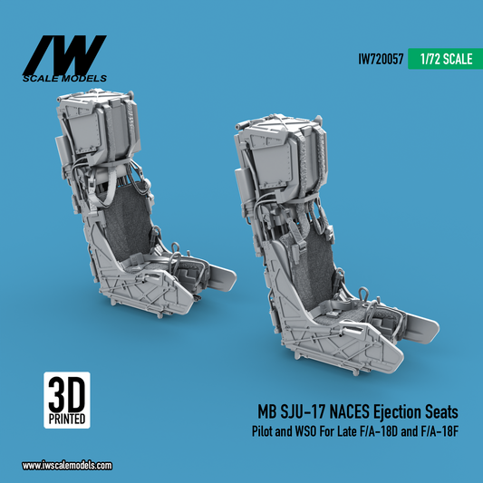 MB SJU-17 NACES Ejection Seats For Late F/A-18D and F/A-18F Super Hornet (1/72)
