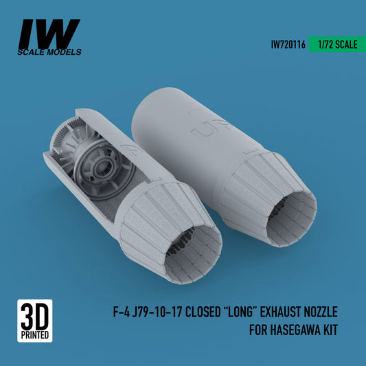 F-4 J79-10-17 Closed "Long" Exhaust Nozzle For Hasegawa Kit (1/72)