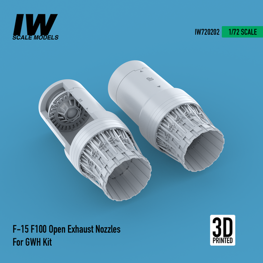 F-15 F100 Open Exhaust Nozzles for GWH Kit (1/72)