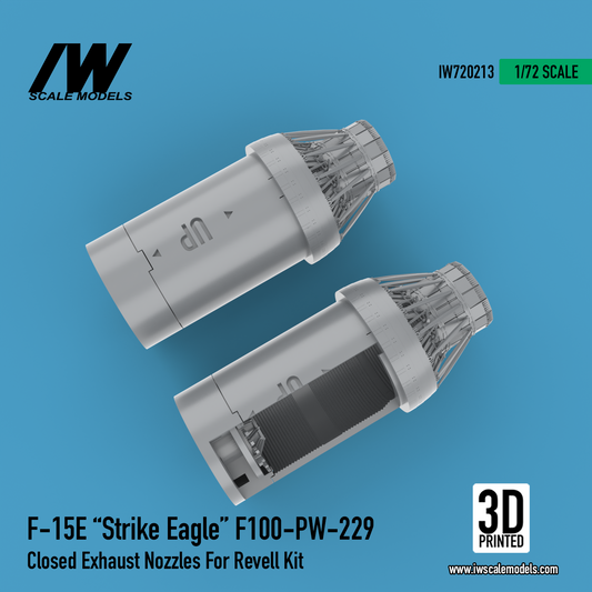 F-15E "Strike Eagle" F100-PW-229 Closed Exhaust Nozzles for Revell Kit (1/72)